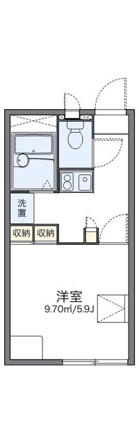 レオパレスアクア 間取り図