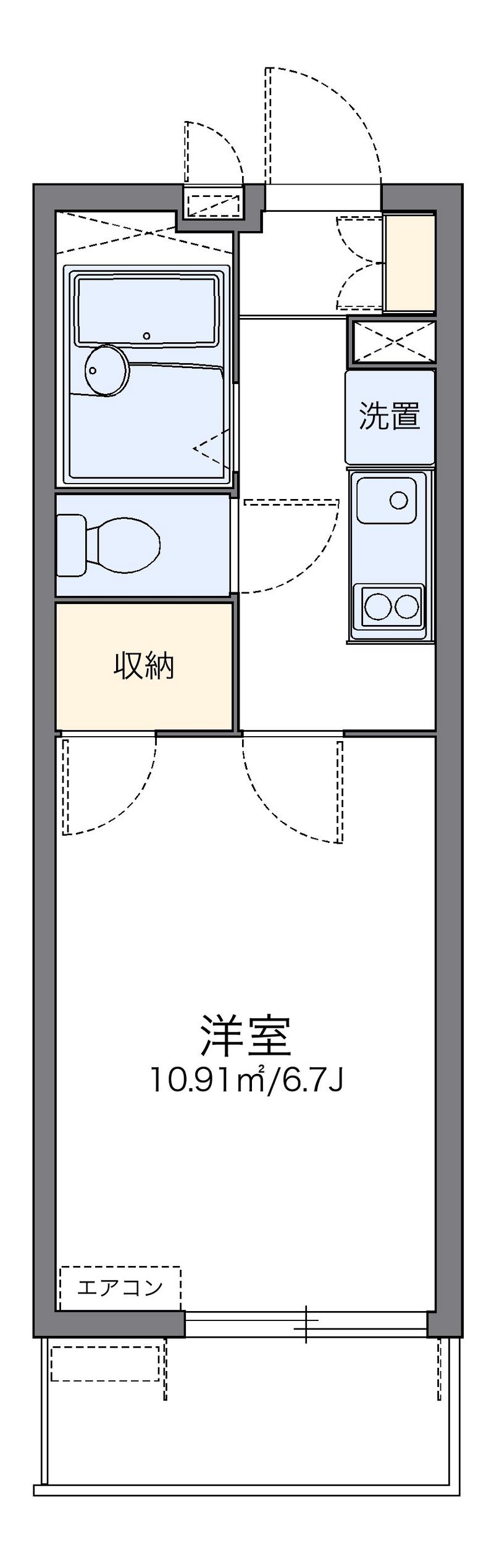 レオパレスＧＯＳＡＭＡＲＵ 間取図