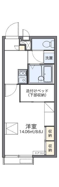 レオパレスコスモス今在家 間取り図