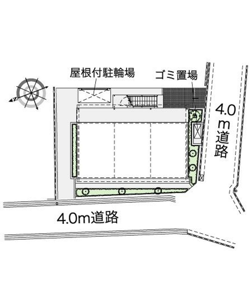 レオパレスボンソレイユ立場 配置図
