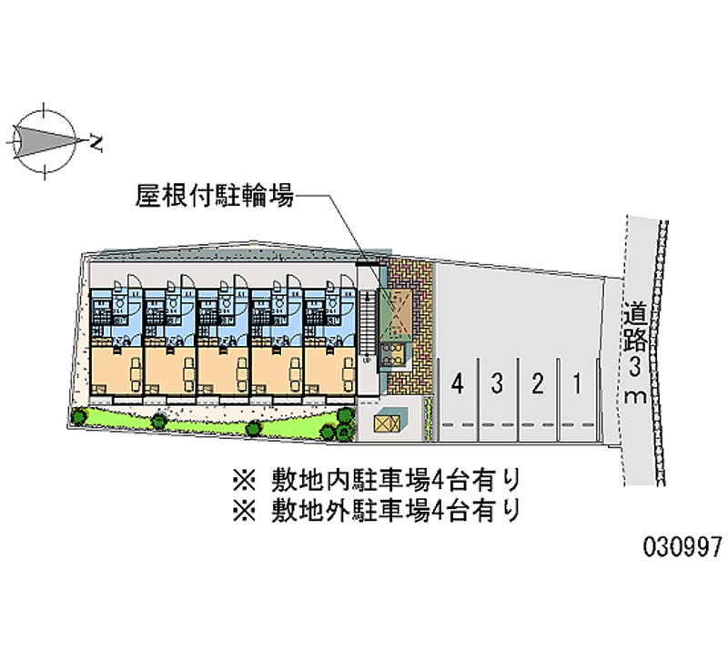 レオパレス蝉屋 月極駐車場