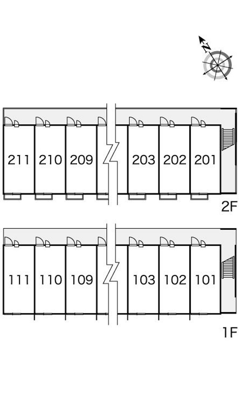 レオパレスノヴェル 間取り配置図