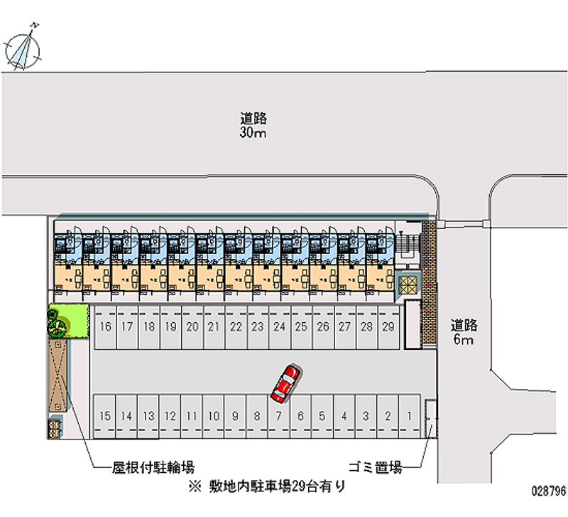 28796 Monthly parking lot