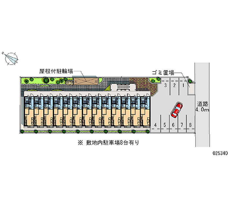 レオパレスローレル 月極駐車場