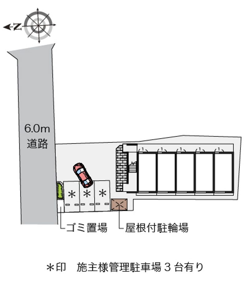 レオパレスコーポラス　ユウ 配置図