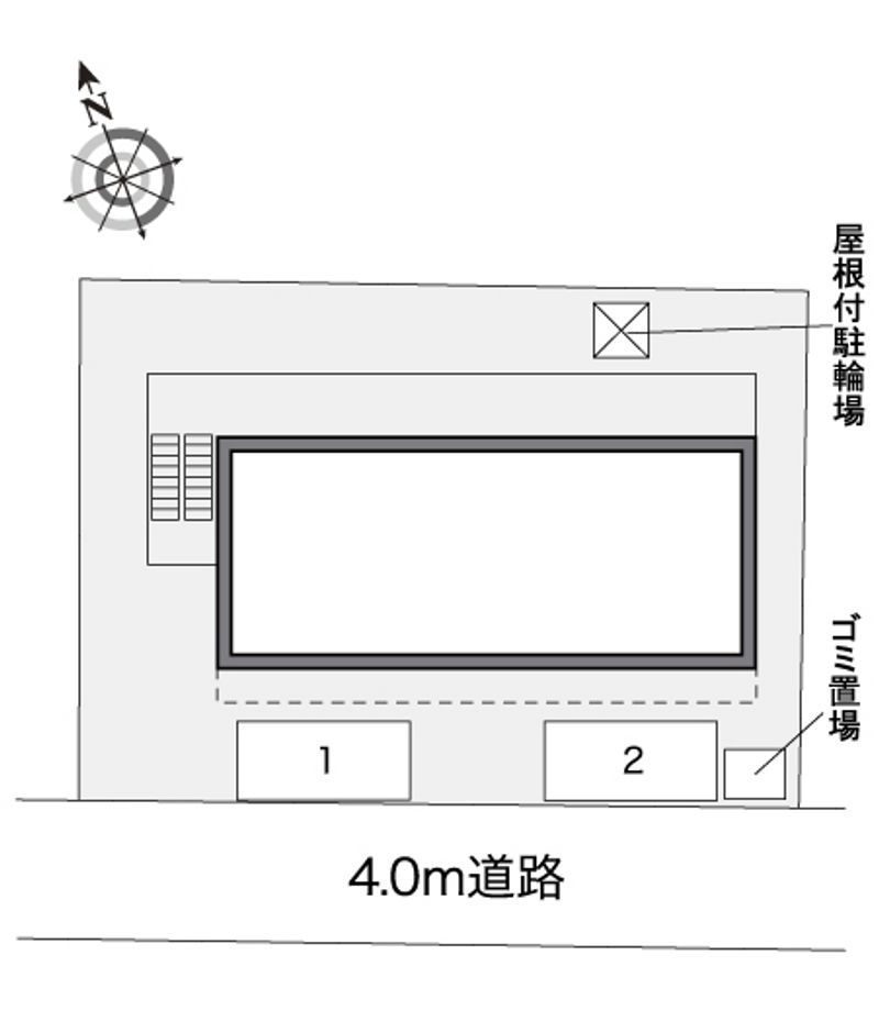 レオパレス松島中前 配置図