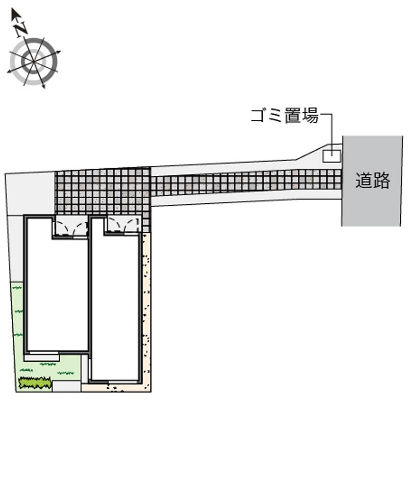 クレイノフトゥル方南町 配置図