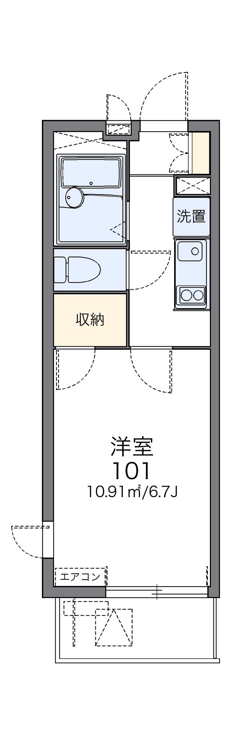 レオパレス蒔田 間取図