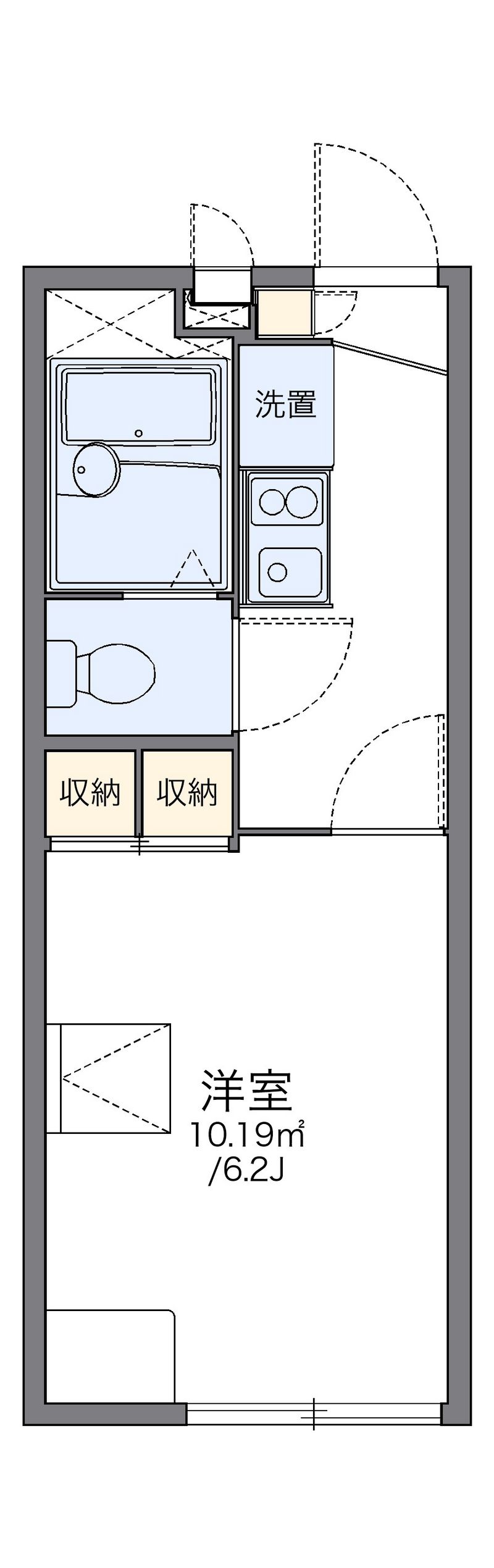 レオパレスローズガーデン 間取図