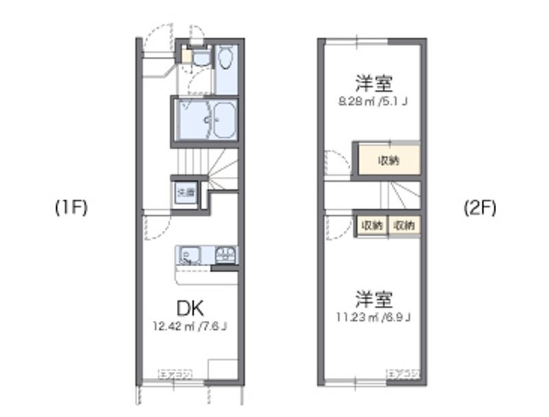 レオパレスマリーゴールド 間取図