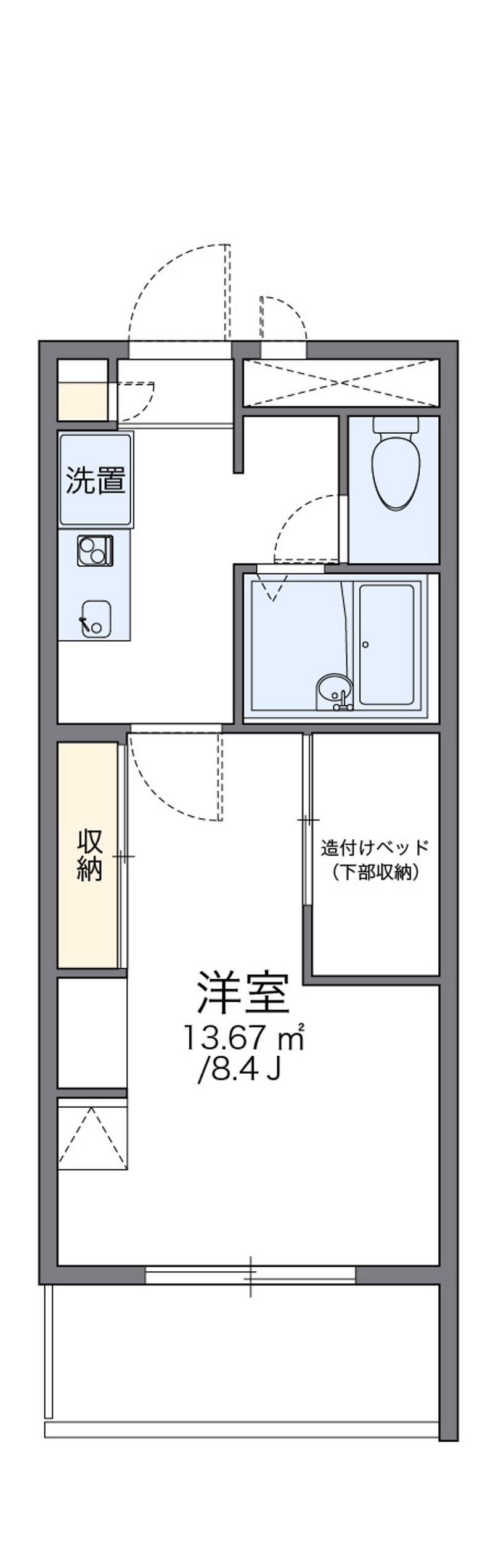レオパレス駒場東大前 間取図