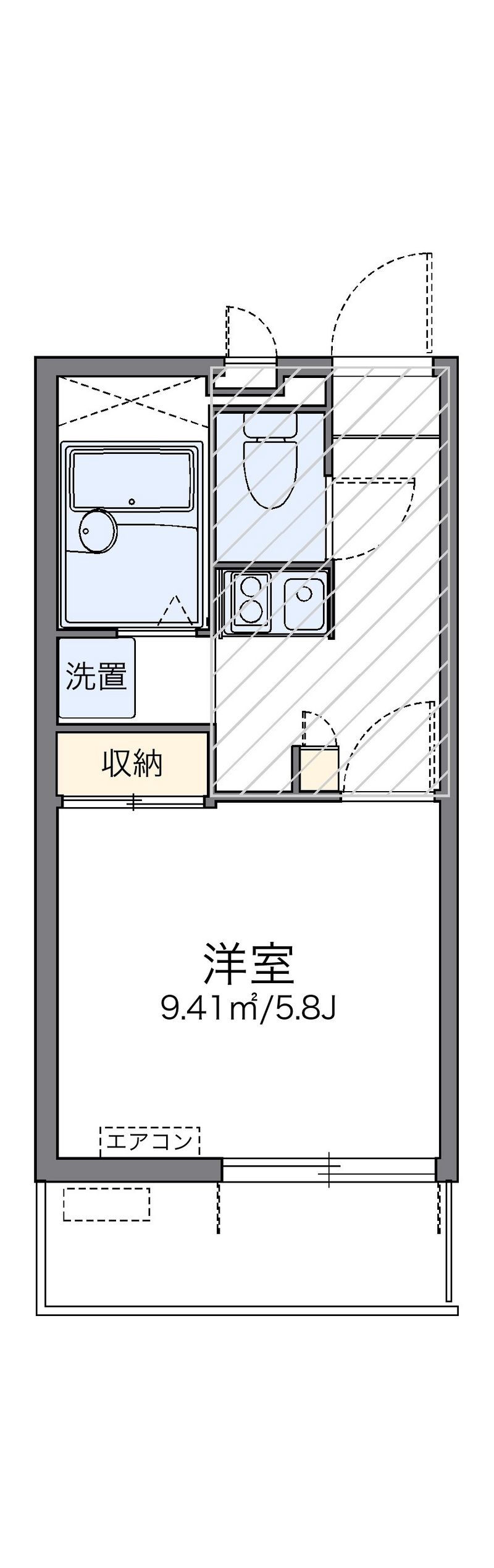 レオパレスＦＲＩＥＮＤＬＹ 間取図