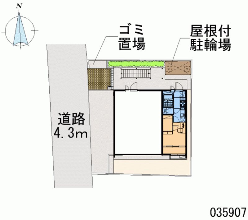 レオパレス参丁目 区画図