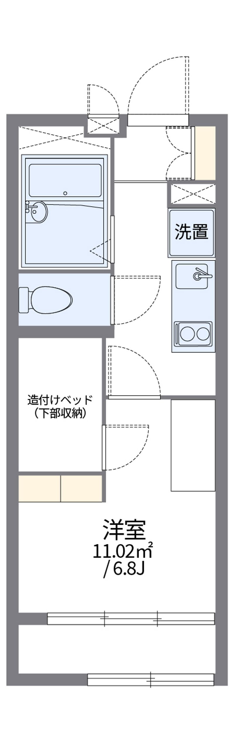 レオパレスアーバンカミノ 間取図
