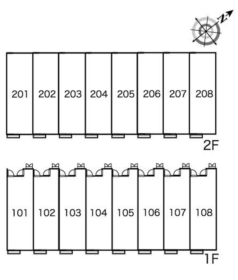レオパレスＭＵＴＳＵＭＩ 間取り配置図