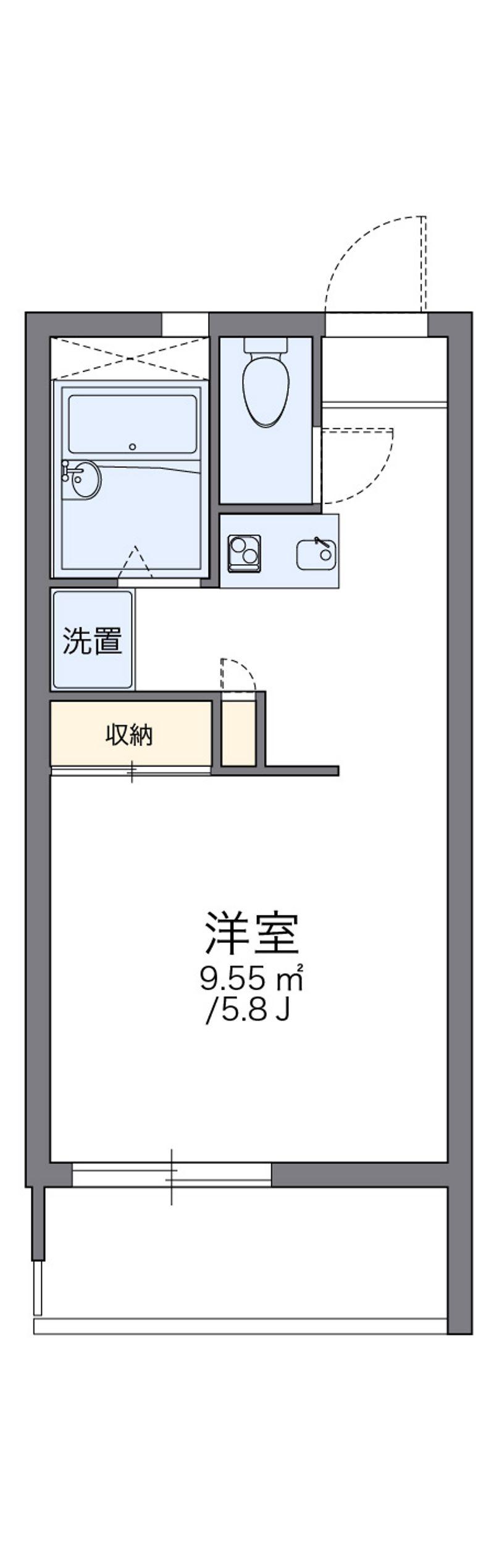 レオパレスマツナミ 間取図