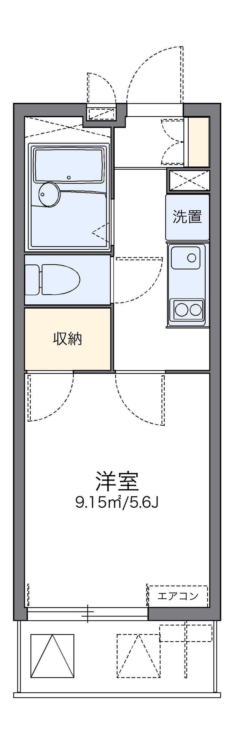 レオパレスナニワシティー 間取り