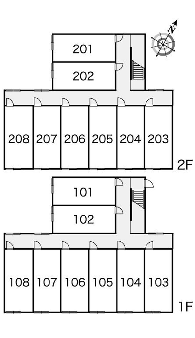 レオパレスサンドペアー 間取り配置図