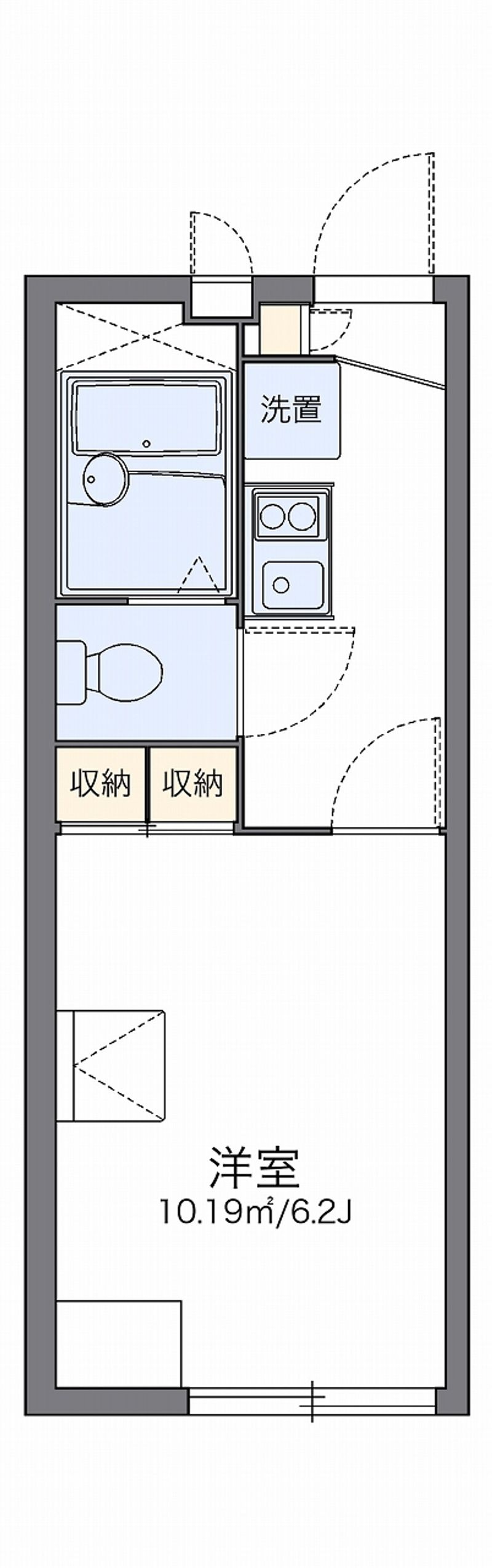 レオパレスレスト　ナイキ 間取図