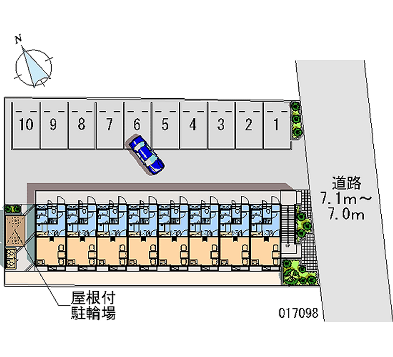 17098 Monthly parking lot