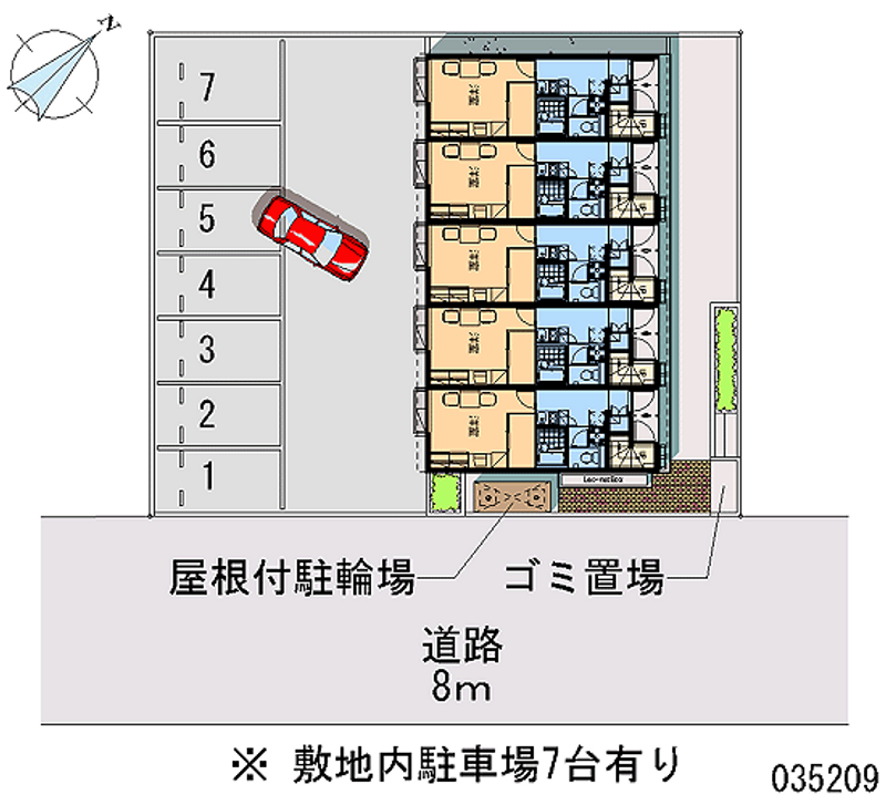 レオパレスくらや 月極駐車場