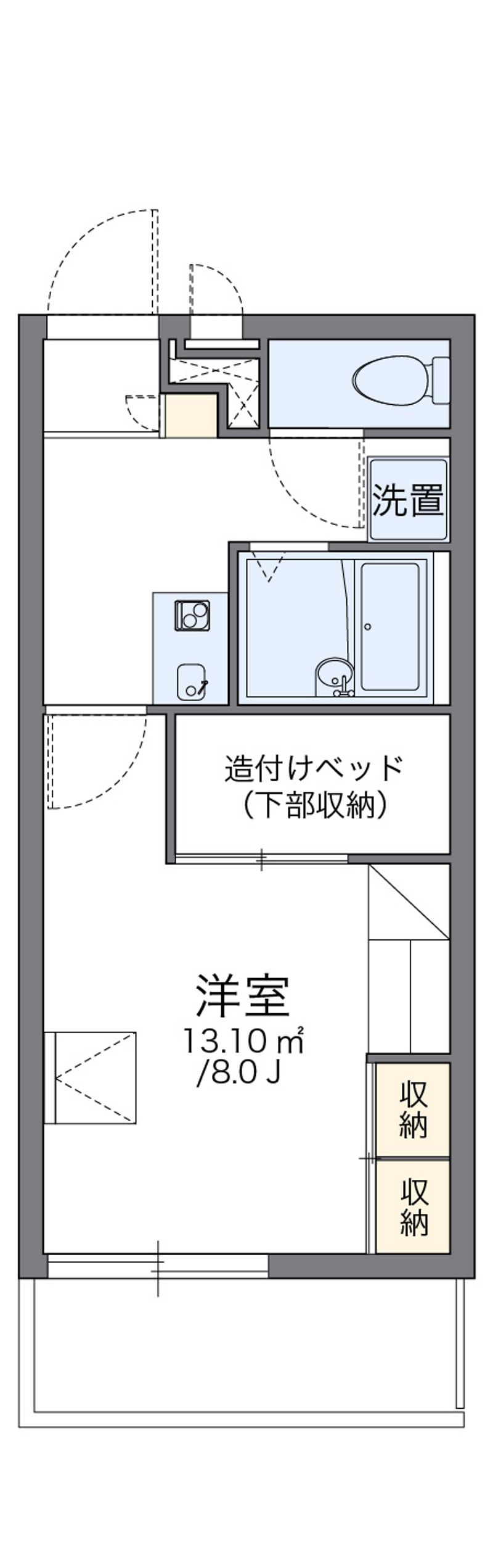 レオパレスきらら 間取図