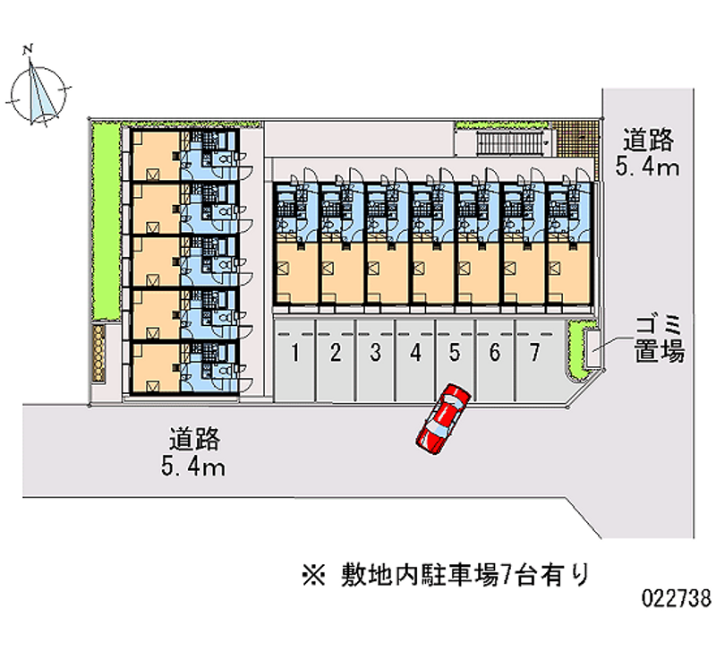 レオパレス昭和町 区画図
