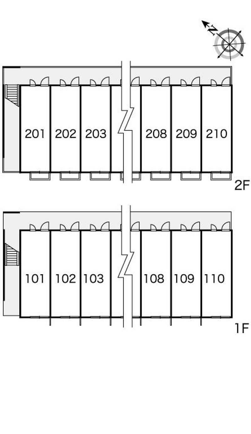 レオパレススカイヴィレッジ新外 間取り配置図