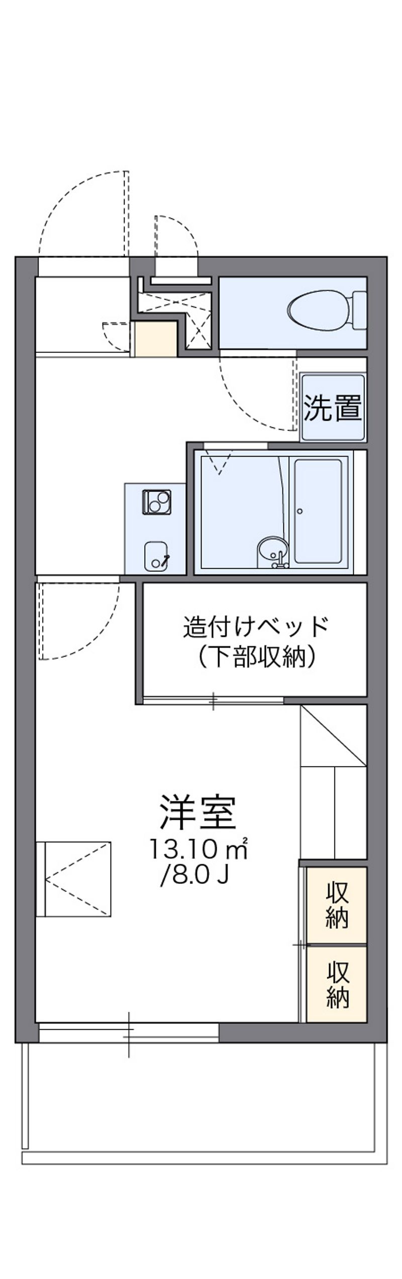 レオパレスきらら 間取図