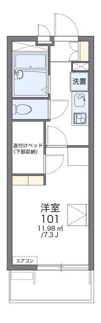 レオパレスグラシアス 間取り図