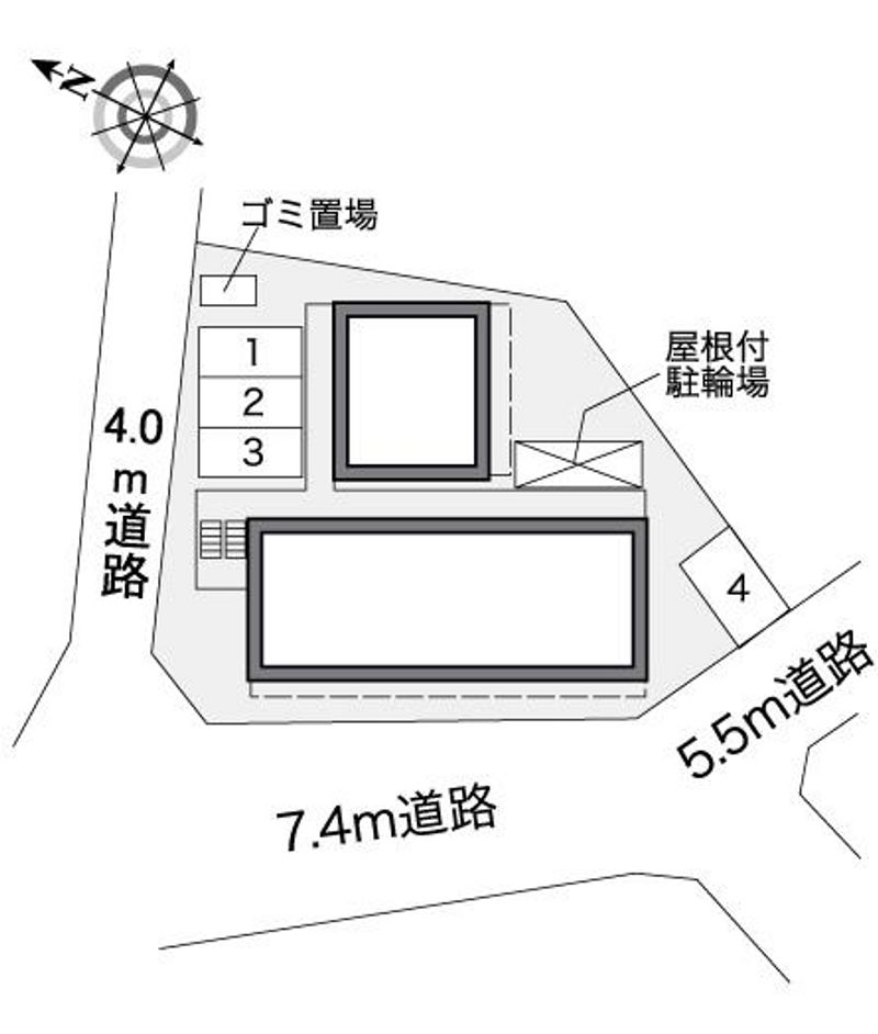 レオパレスリトルリリー 配置図
