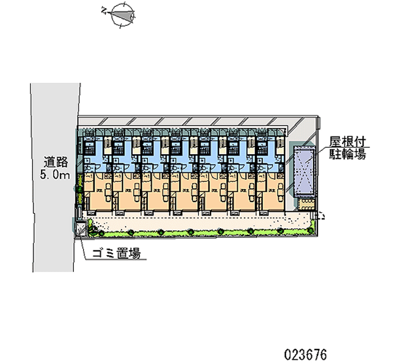 レオパレス穂高 区画図