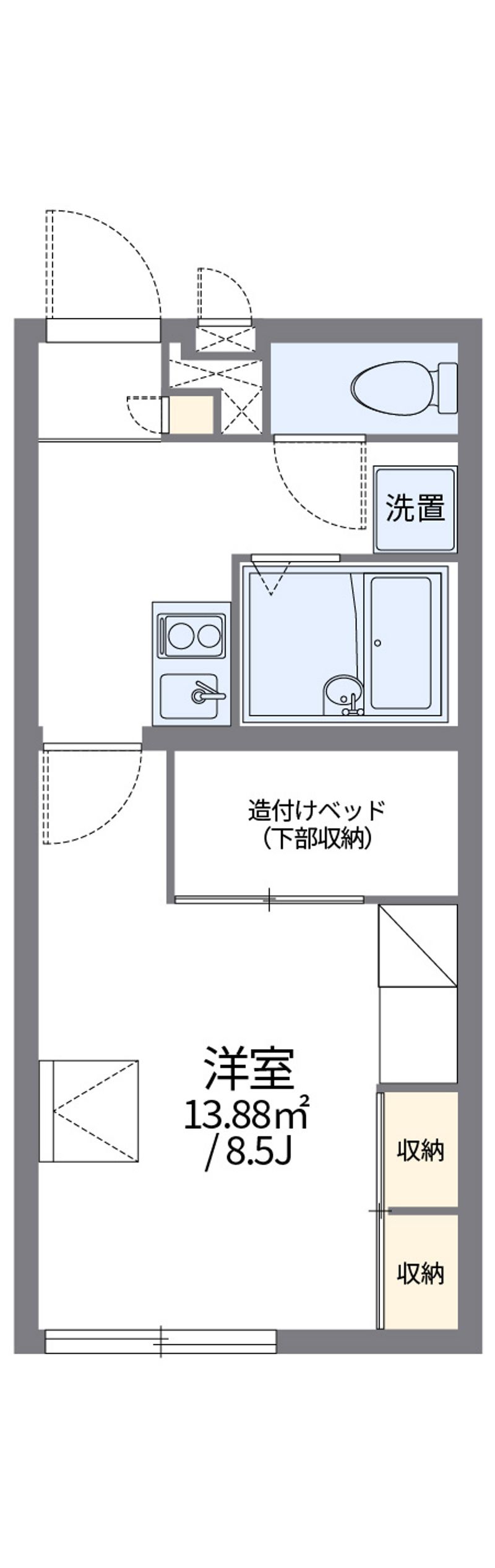レオパレスエスエスⅠ 間取図