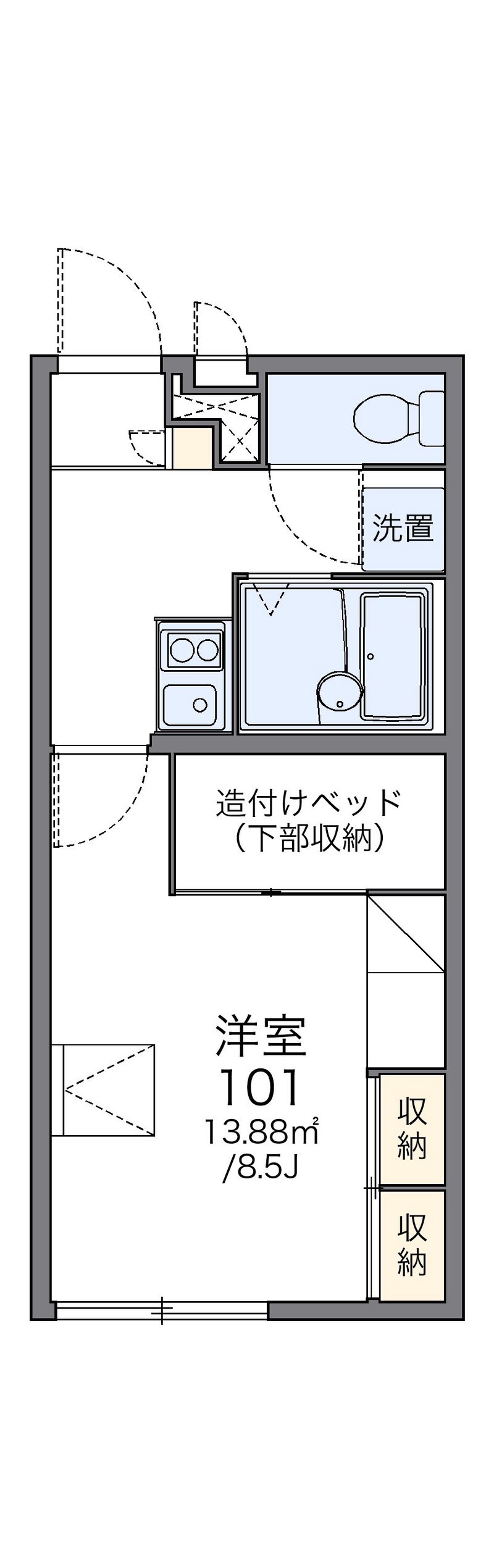 レオパレスイヴ 間取図