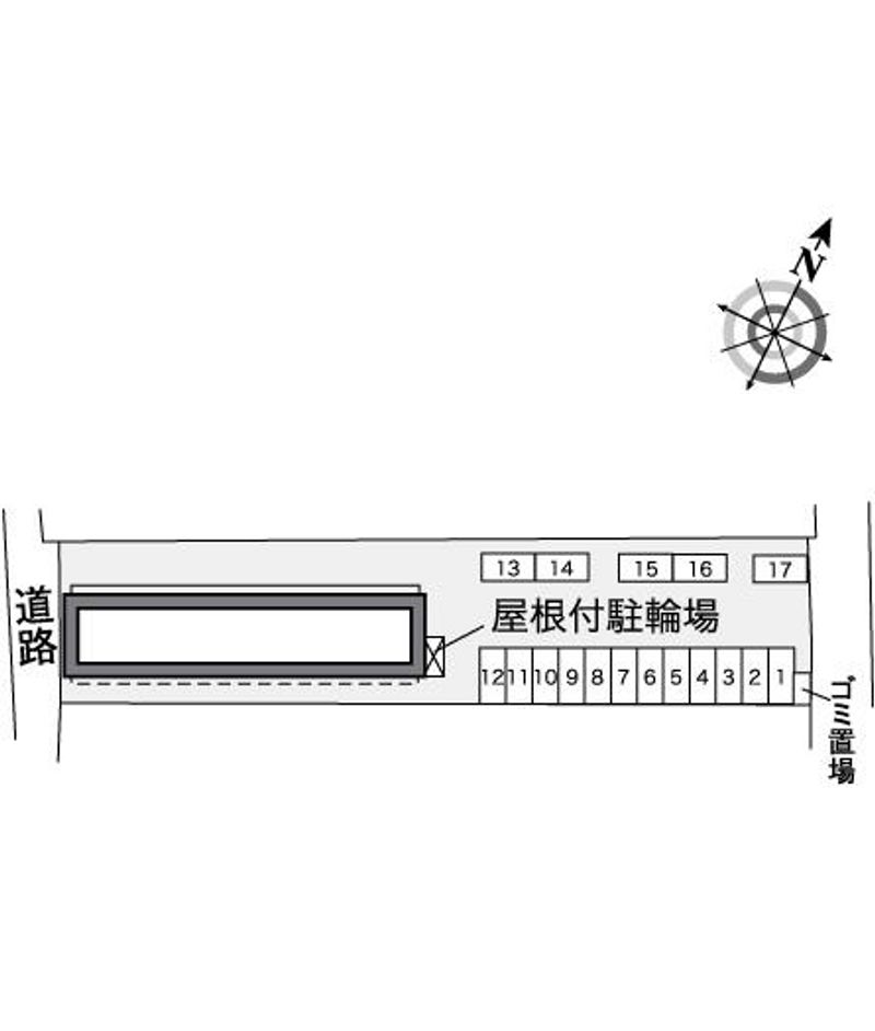 レオパレスマロンハイツ　Ⅳ 配置図