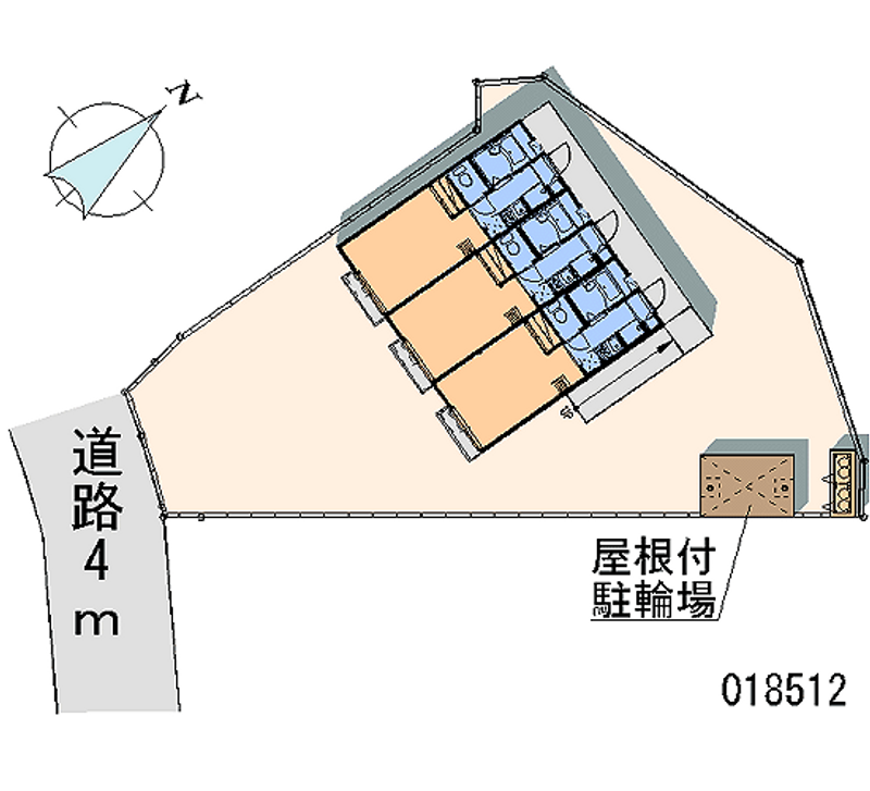 レオパレスアーク富岡Ⅱ 区画図