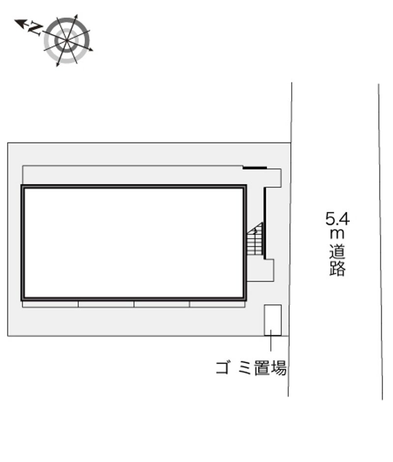 レオパレス島屋 配置図