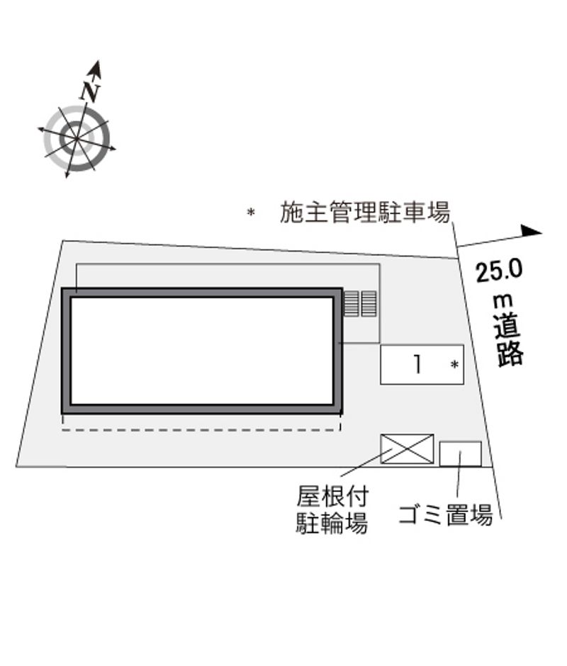 レオパレスフィオレ２ 配置図