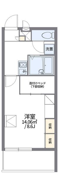 レオパレスユリシーズ本今 間取り図