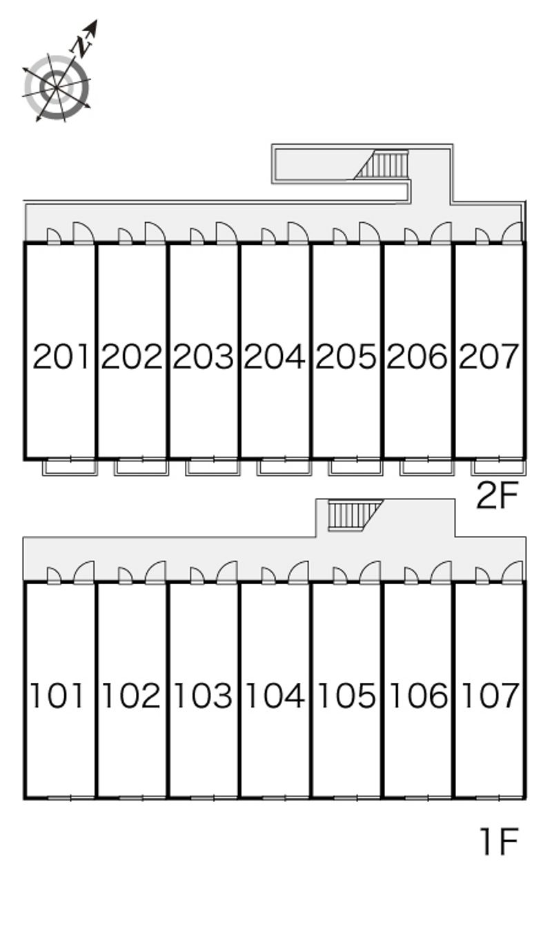 レオパレスオアシス 間取り配置図