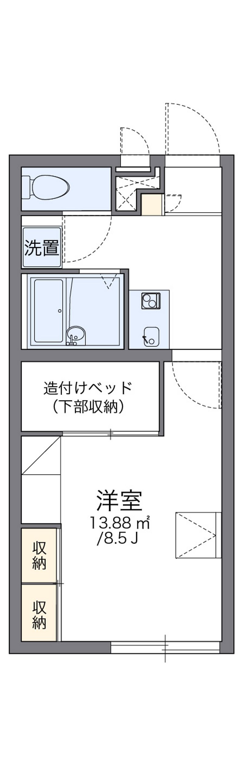 レオパレス今井 間取図