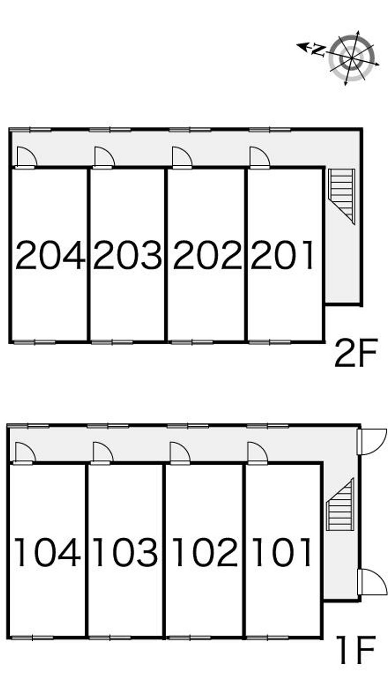 レオパレスサカス 間取り配置図