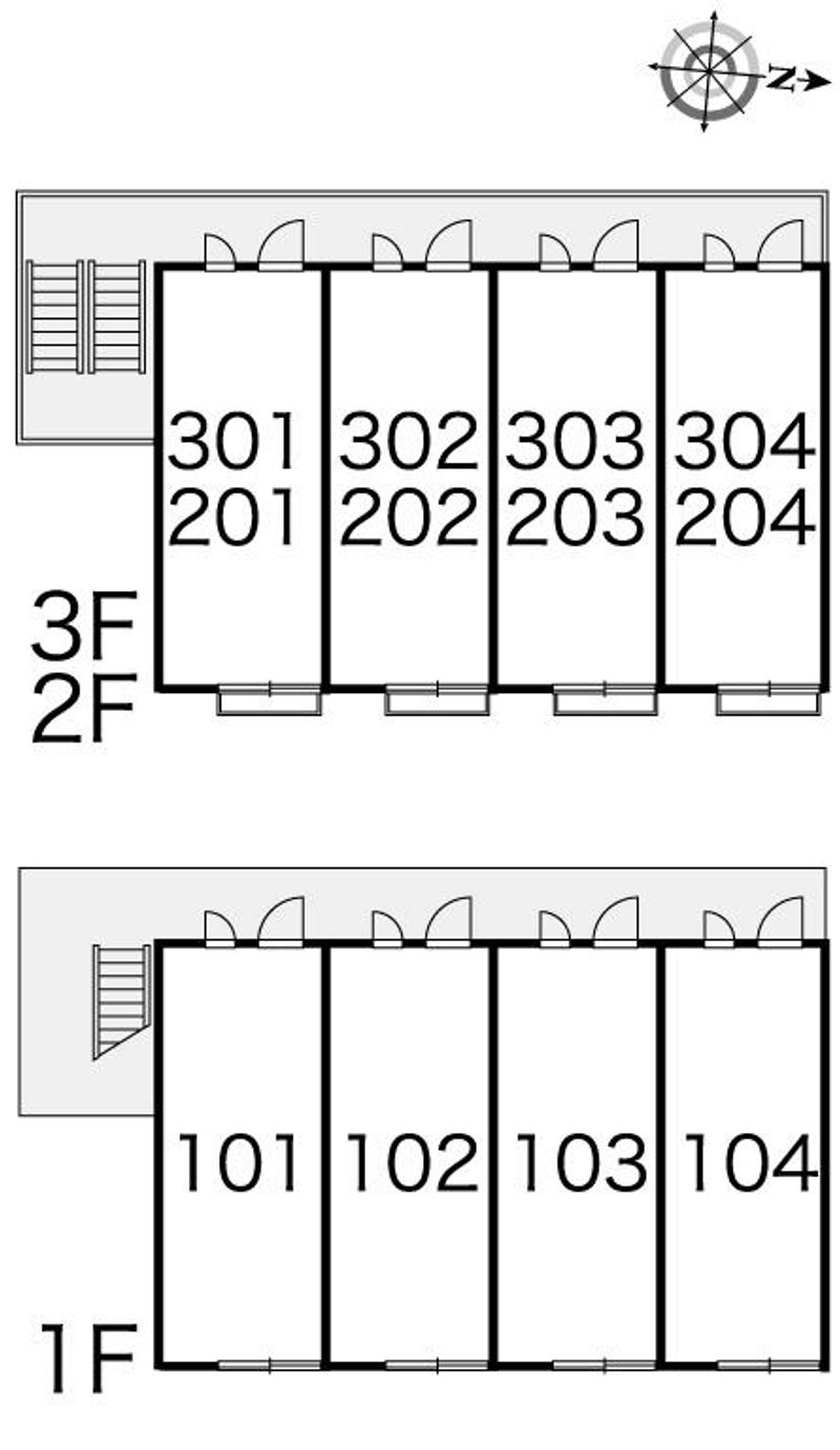 レオパレスカーム 間取配置図