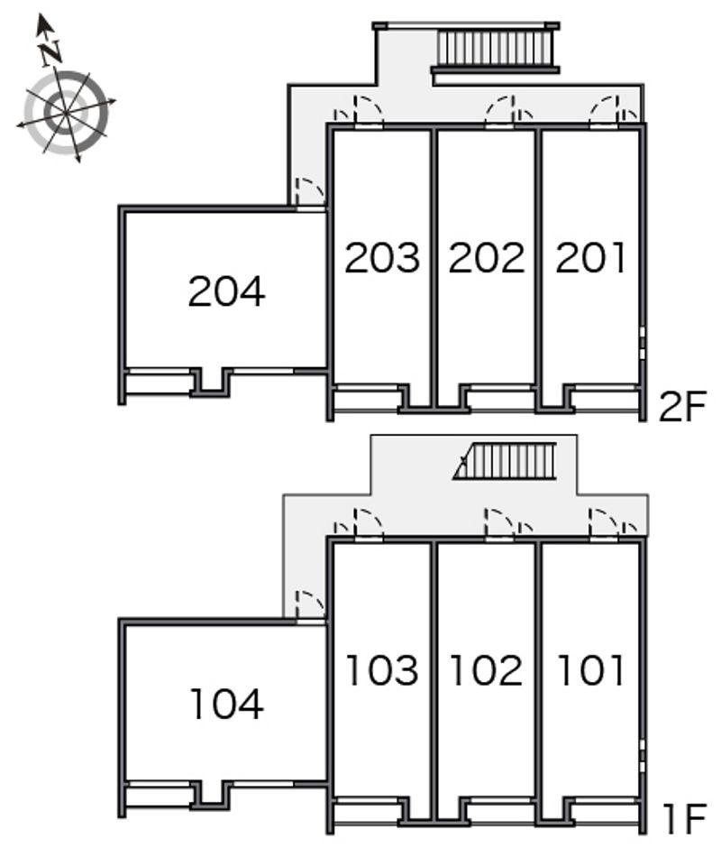 クレイノメゾン　ドゥ　シェル 間取配置図