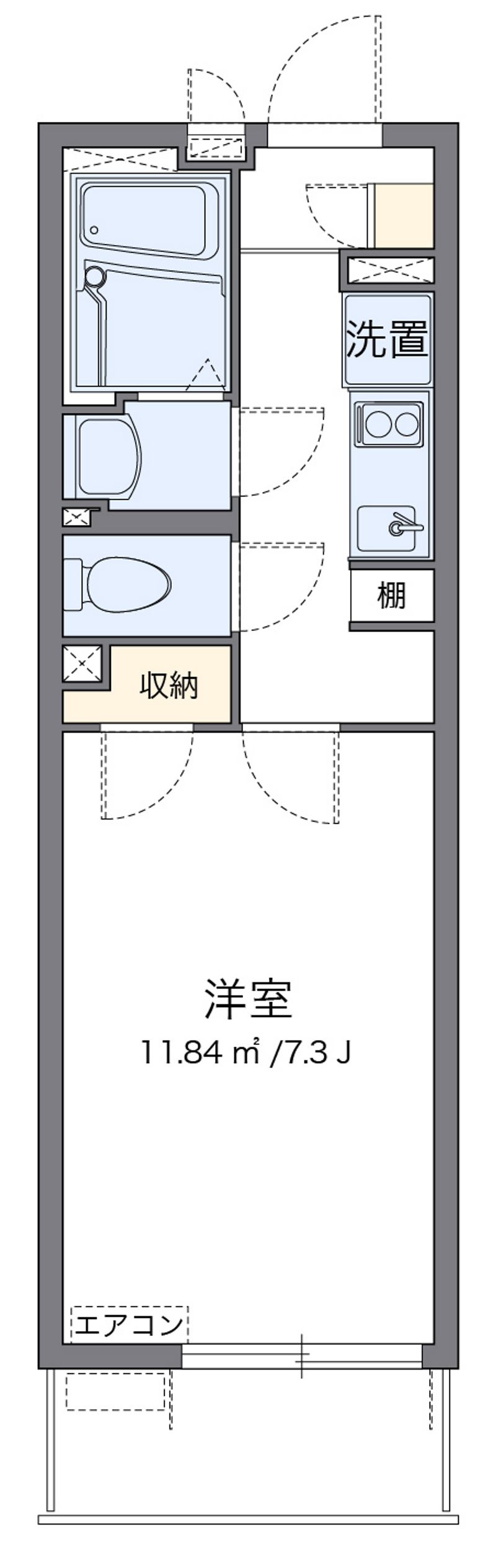 クレイノバローネ安城 間取図