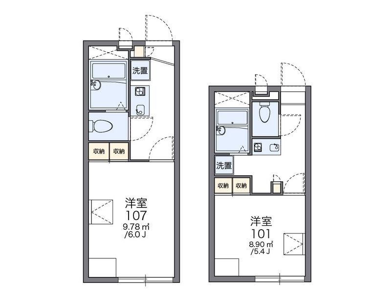 レオパレスドリーム田中２１ 間取図