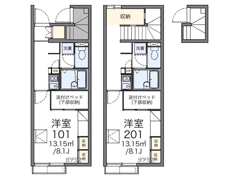 レオパレスＳｈｕ＆Ｋｅｉ　Ｎ 間取図