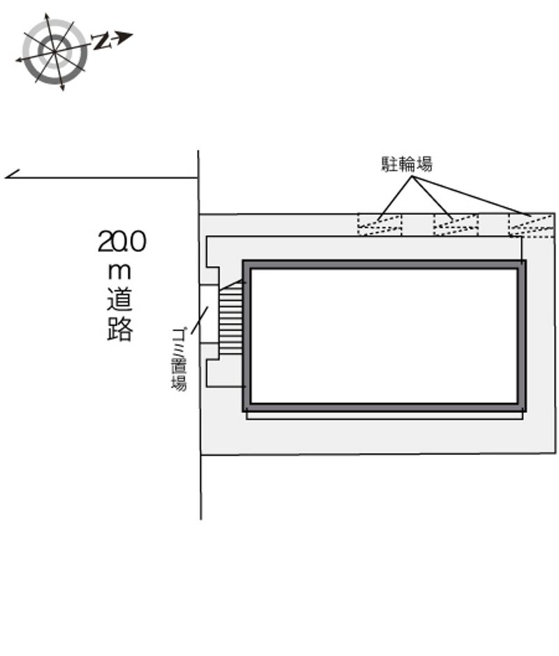 レオパレス臨港線 配置図