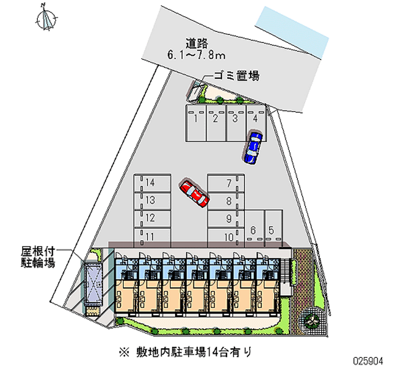 レオパレスけやき 月極駐車場