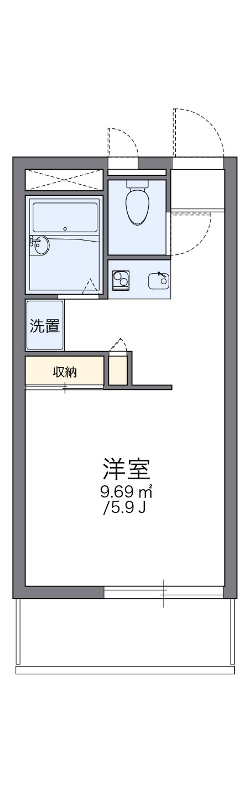 レオパレスさいわい 間取り